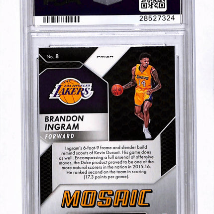 2016 Panini Prizm Mosaic Brandon Ingram #8 Red PSA 10