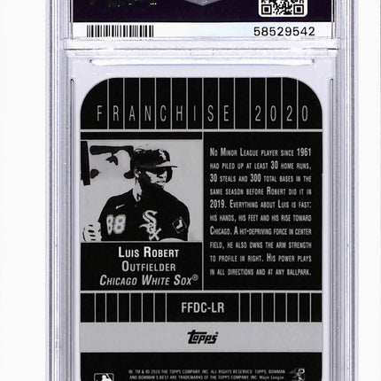 2020 Bowman's Best Franchise 2020 Die-Cuts Luis Robert #FFDCLR PSA 10