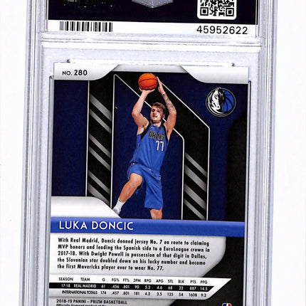 2018 Panini Prizm Luka Doncic #280 PSA 9