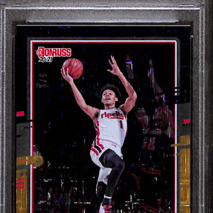 2020 Panini Donruss Anfernee Simons #87 Choice Black Gold PSA 10