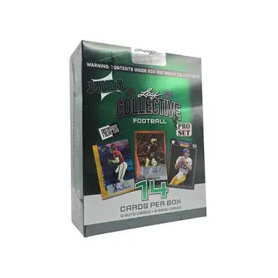 NFL 2024 Leaf Collective Football Hobby Jumbo Box