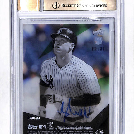 2017 Topps Clearly Authentic Green Aaron Judge #CAAUAJ BGS 9.5 Auto 10 Rc /99