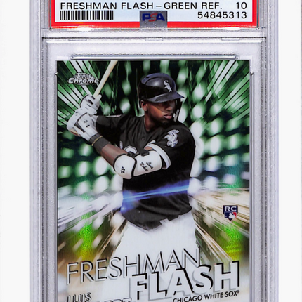 2020 Topps Chrome Freshman Flash Luis Robert #FF5 Green Refractor PSA 10