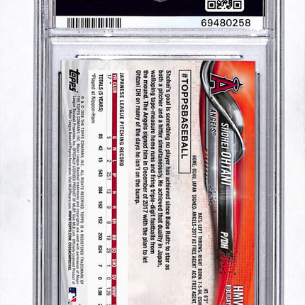 2018 Topps Holiday Shohei Ohtani #17 PSA 10