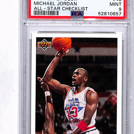 1991 Upper Deck Michael Jordan #48 All Star Checklist PSA 9