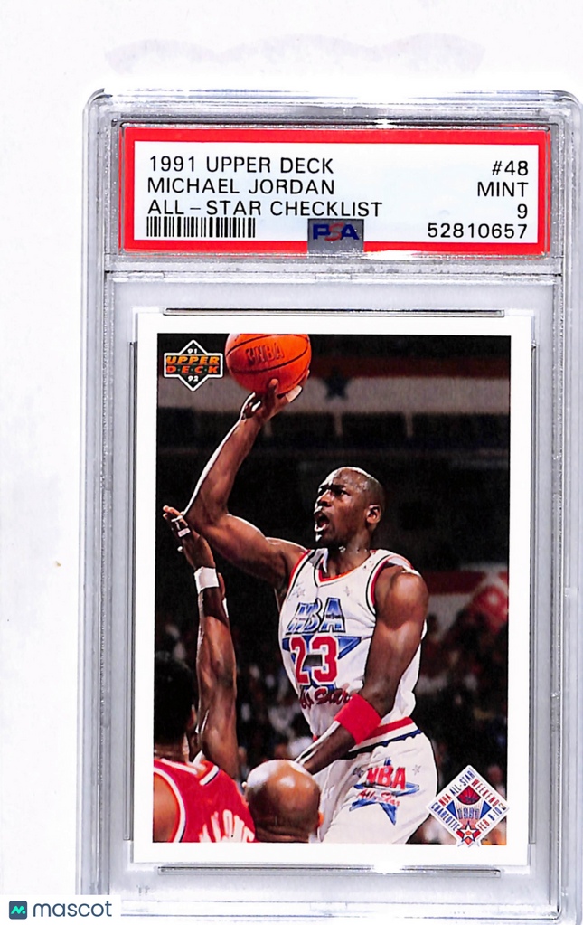 1991 Upper Deck Michael Jordan #48 All Star Checklist PSA 9