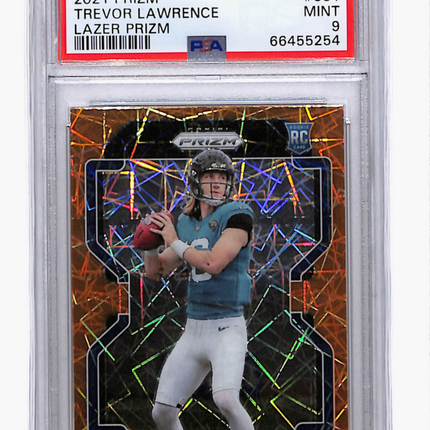 2021 Panini Prizm Trevor Lawrence #331 Lazer PSA 9