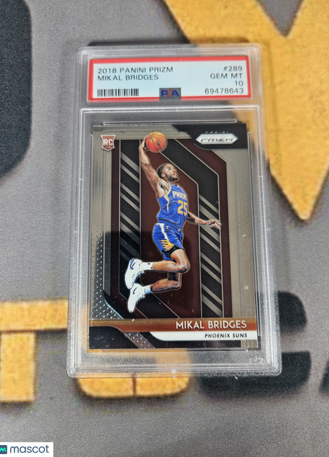 2018 Panini Prizm Mikal Bridges #289 PSA 10