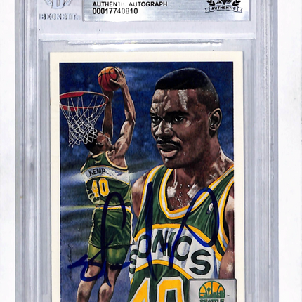 1991 Upper Deck Shawn Kemp TC #96 BGS Authentic Auto