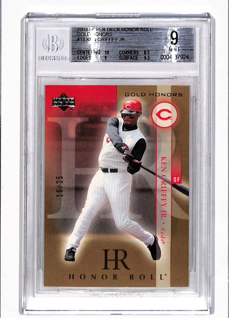 2003 Upper Deck Honor Roll Gold Ken Griffey Jr. #13 BGS 9