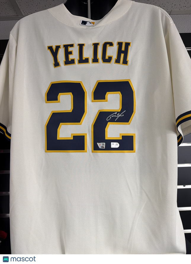 Mem Christian Yelich Milwaukee Brewers Signed Fanatics Authentic Jersey
