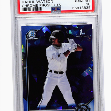 2022 Bowman Sapphire Edition Chrome Prospects Kahlil Watson #BCP3 PSA 10