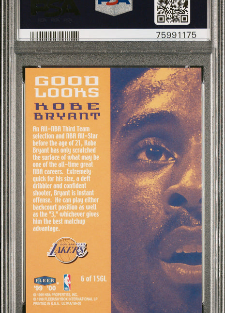 1999 Ultra Good Looks Kobe Bryant #6 PSA 8