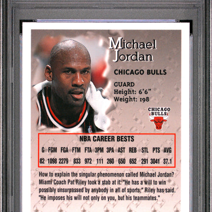1996 Finest Michael Jordan #50 W Coating PSA 9