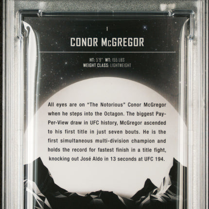 2024 Topps Midnight UFC Conor McGregor #1 PSA 10