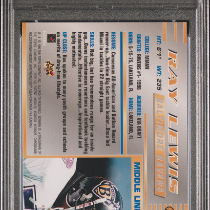 1996 Bowman's Best Ray Lewis #164 PSA 9