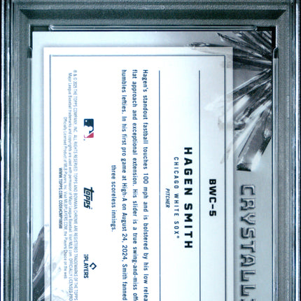 2025 Bowman Crystallized Hagen Smith #BWC5 PSA 10
