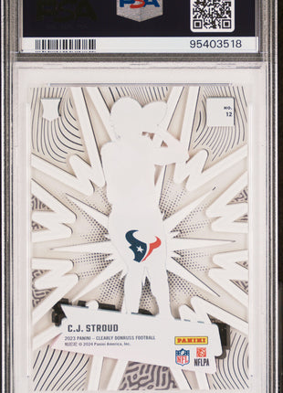 2023 Panini Clearly Donruss Nu-Clear CJ Stroud #12 PSA 10