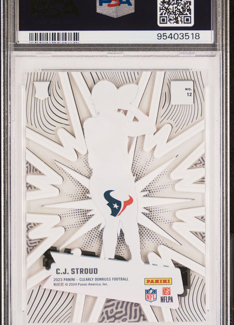 2023 Panini Clearly Donruss Nu-Clear CJ Stroud #12 PSA 10