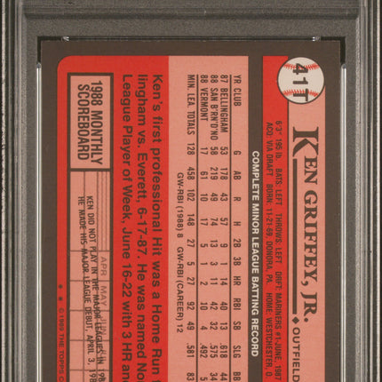 1989 Topps Traded Ken Griffey JR. #41T PSA 7