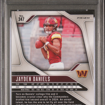 2024 Panini Prizm Jayden Daniels #347 Disco PSA 10
