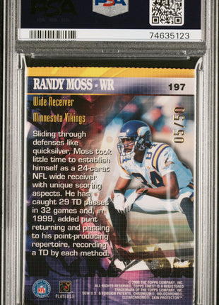 2000 Finest Randy Moss #197 PSA 10