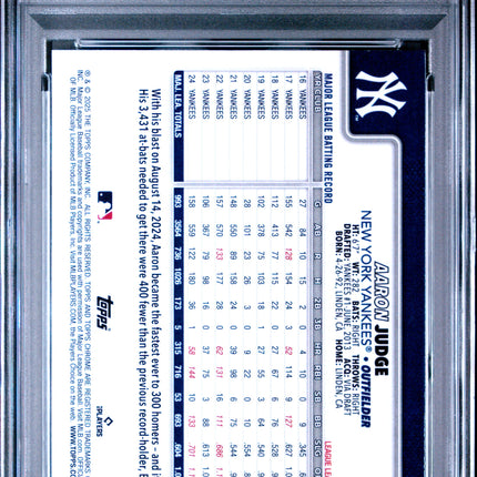 2025 Topps Chrome Aaron Judge #99 PSA 9