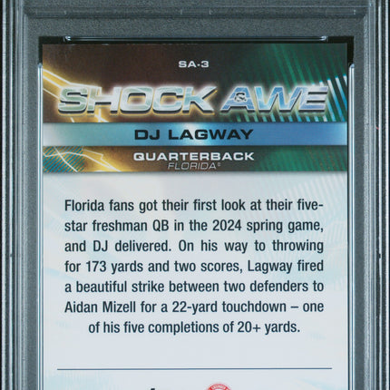 2024 Bowman Best University Shock & Awe DJ Lagway #SA3 PSA 9