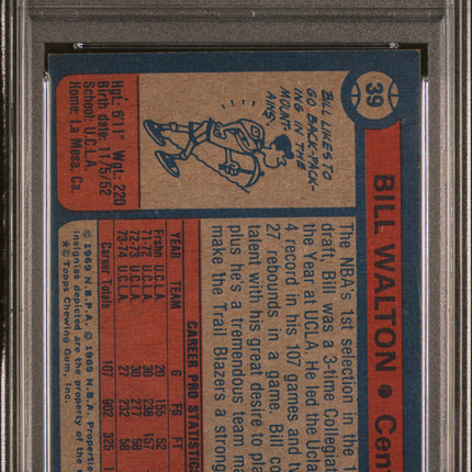 1974 Topps Bill Walton #39 PSA 6