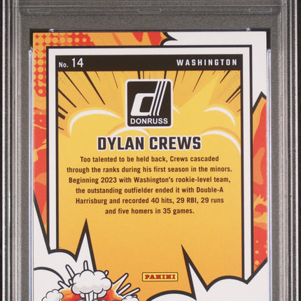 2024 Panini Donruss Bomb Squad Dylan Crews #14 PSA 9
