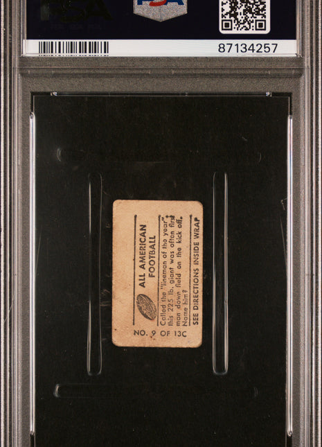 1948 Topps Magic Photo All American Football George Connor #9C PSA 1