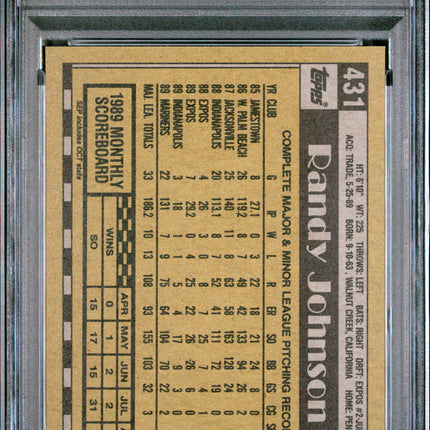 1990 Topps Randy Johnson #431 PSA 9