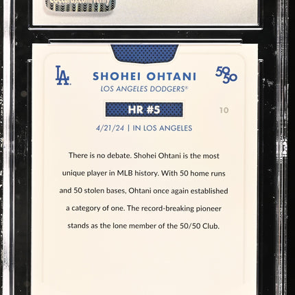 2024 Topps 50/50 Shohei Ohtani #10 CGC 10