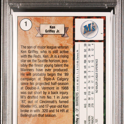 1989 Upper Deck Ken Griffey JR. #1 Star Rookie PSA 6