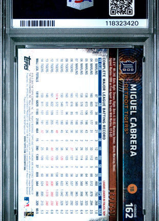 2015 Topps Chrome Miguel Cabrera #162 Purple Refractor PSA 10