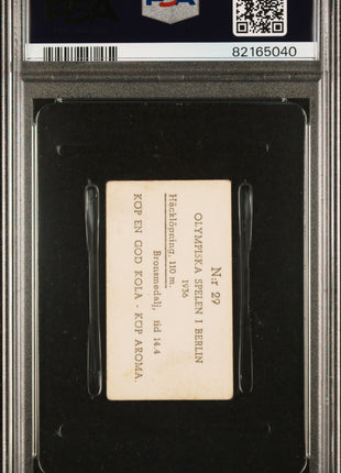 1936 Aroma Olympiska Spelen I Berlin Fritz Pollard #29 PSA 3