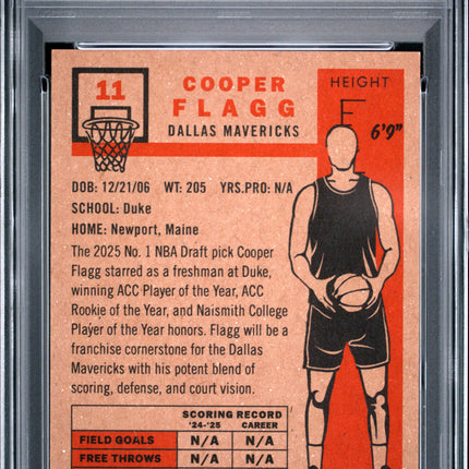 2026 Topps Living Cooper Flagg #11 PSA 10