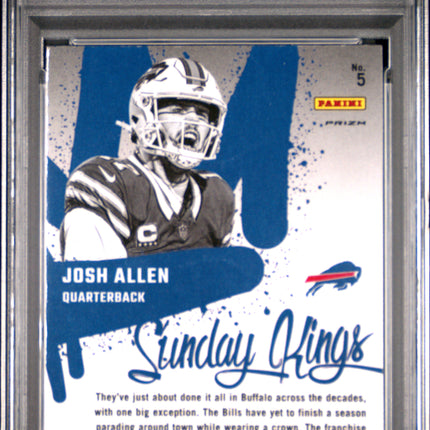 2024 Panini Donruss Optic Sunday Kings Josh Allen #5 PSA 10