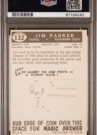 1959 Topps Jim Parker #132 PSA 7