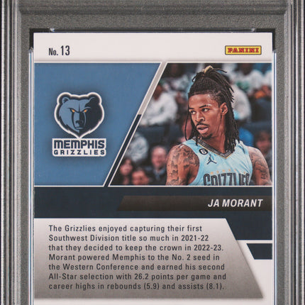 2022 Panini Mosaic Stare Masters Ja Morant #13 PSA 10