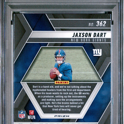 2025 Panini Mosaic Jaxson Dart #362 Red & White Stripe PSA 10