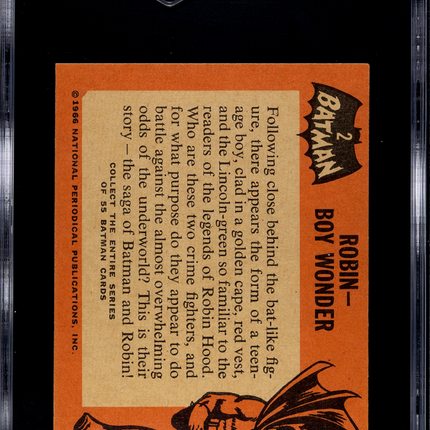 1966 Topps Batman Robin Boy Wonder #2 SGC A