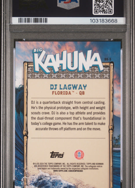 2024 Bowman University Chrome The Big Kahuna DJ Lagway #BK5 PSA 10