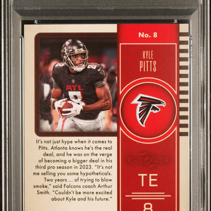 2023 Panini Legacy Kyle Pitts #8 Violet 01/10 PSA 10