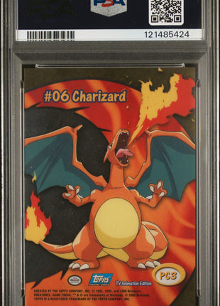 2000 Topps Pokemon TV Animation Clear Cards Charizard #PC3 PSA 10