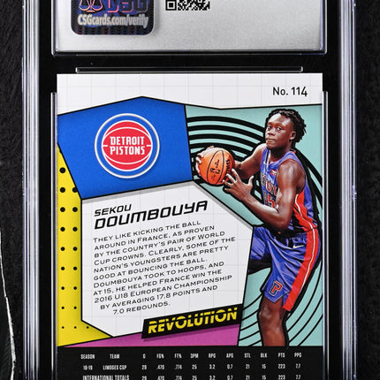2019-20 Panini Revolution Sekou Doumbouya #114 CGC 10