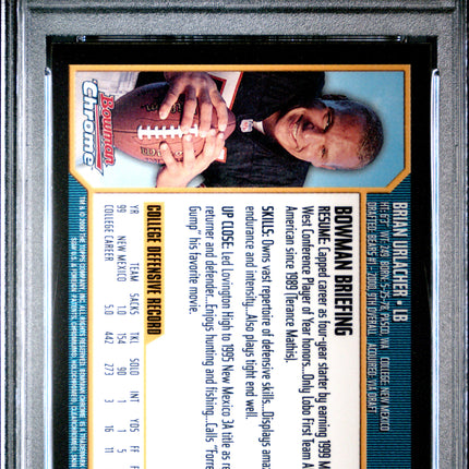 2000 Bowman Chrome Brian Urlacher #178 PSA 10