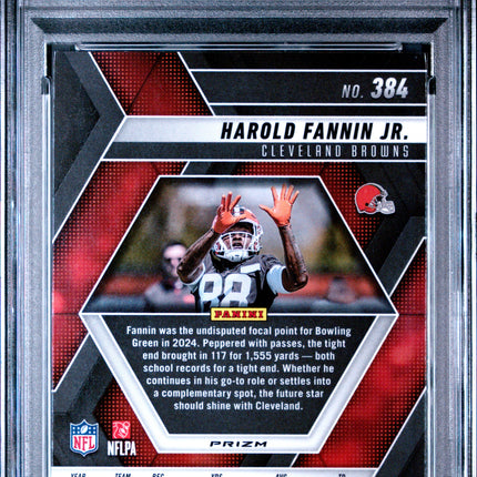 2025 Panini Mosaic Harold Fannin JR. #384 Cookies PSA 8