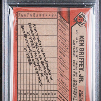 1989 Bowman Ken Griffey JR. #220 PSA 8