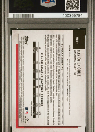2024 Topps NSCC Silver Pack Veterans And Rookies Elly De La Cruz #1 & PSA 10